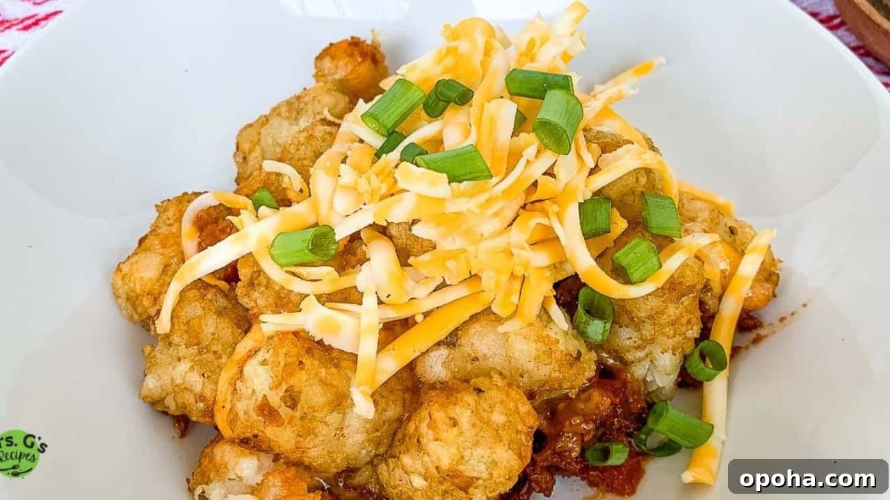 15 Weeknight Casseroles That Save Dinner Tonight 6 Chili Casserole with Tater Tots