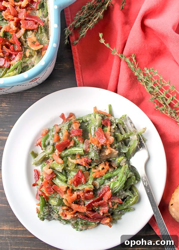 Paleo Whole30 Green Bean Casserole Recipe for Holiday Sides 4 Serving of green bean casserole