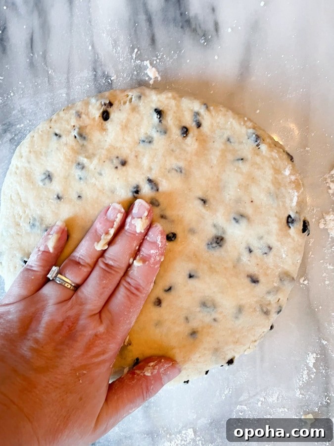 shape dough into circle