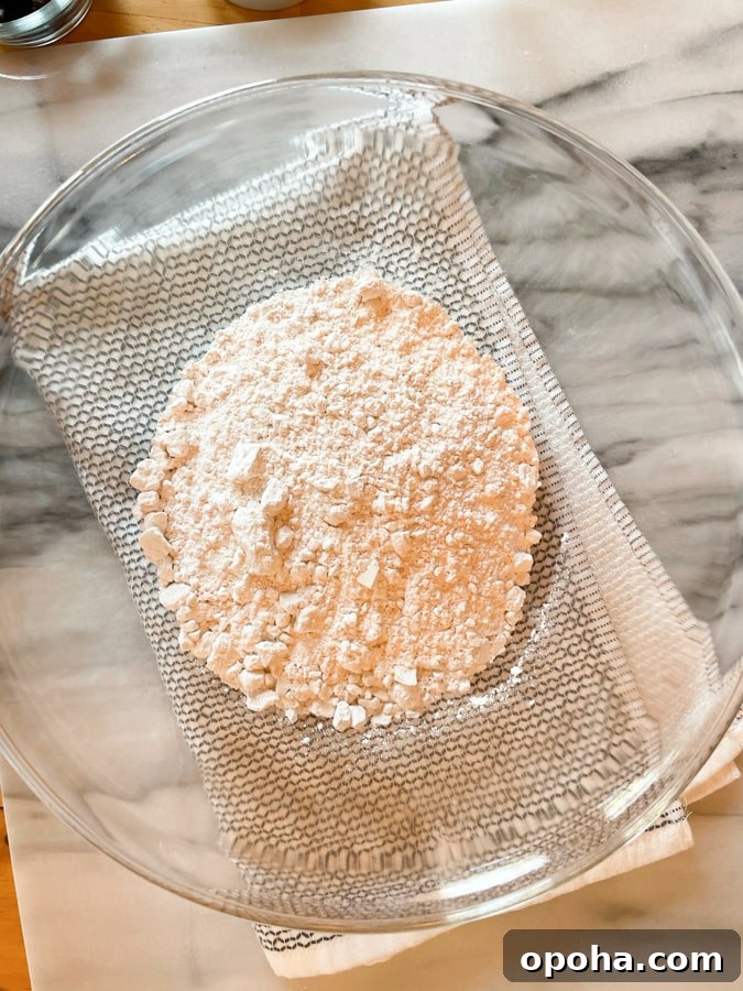 flour in a bowl