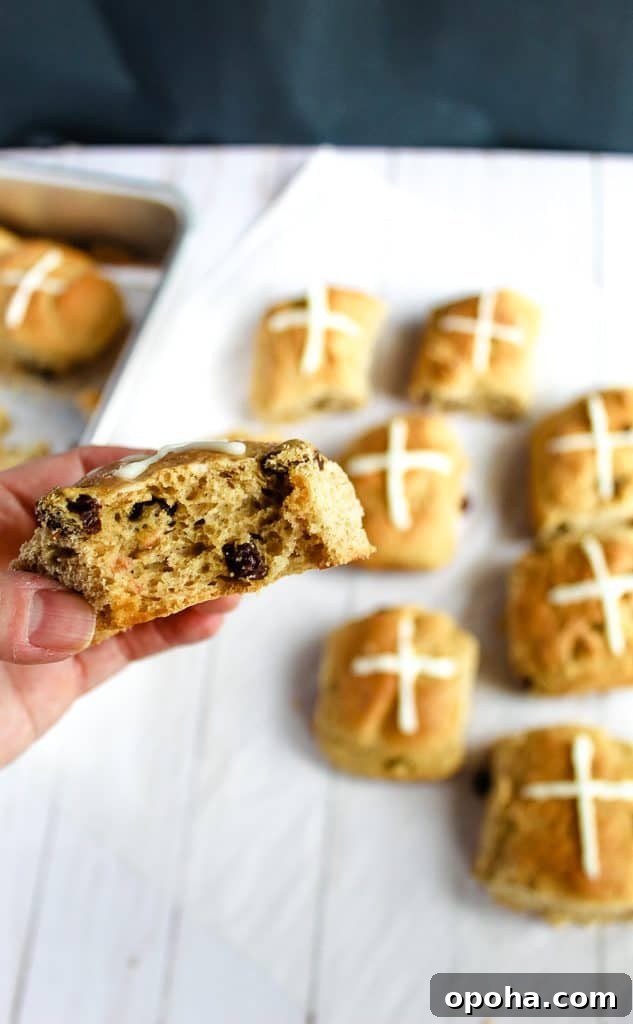 bite of gluten free hot cross buns