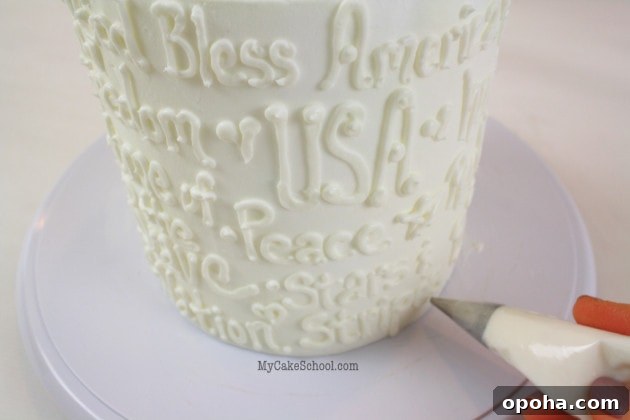 July 4th Cake Tutorial by MyCakeSchool.com! Online cake tutorials, cake videos, and recipes!