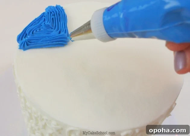 July 4th Ruffled Flag Cake Tutorial by MyCakeSchool.com!