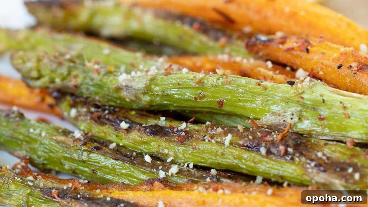 Roasted Asparagus and Carrots