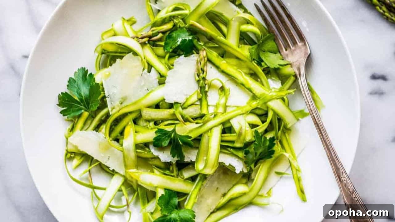 Shaved Asparagus Salad with Pecorino Romano