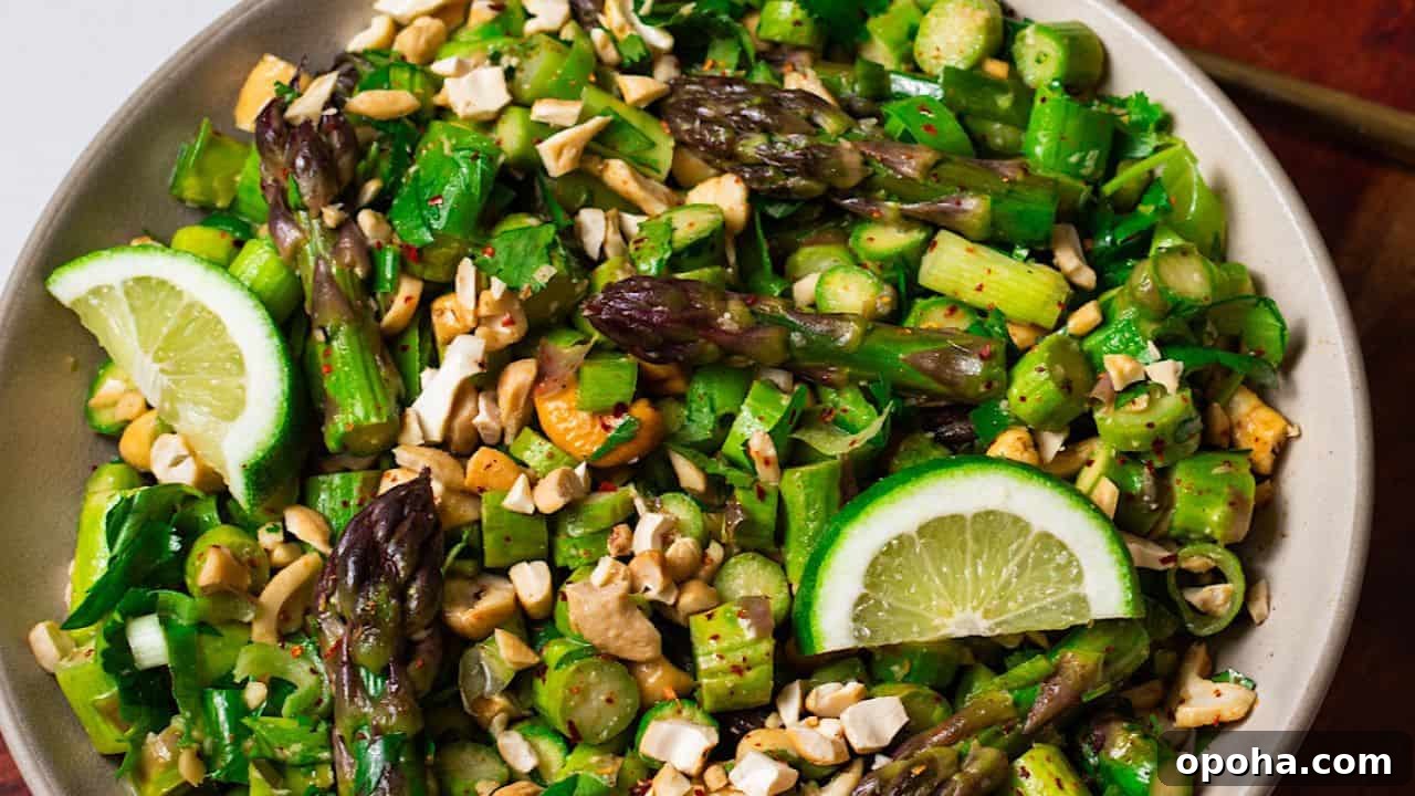 Crunchy Asian Asparagus Salad