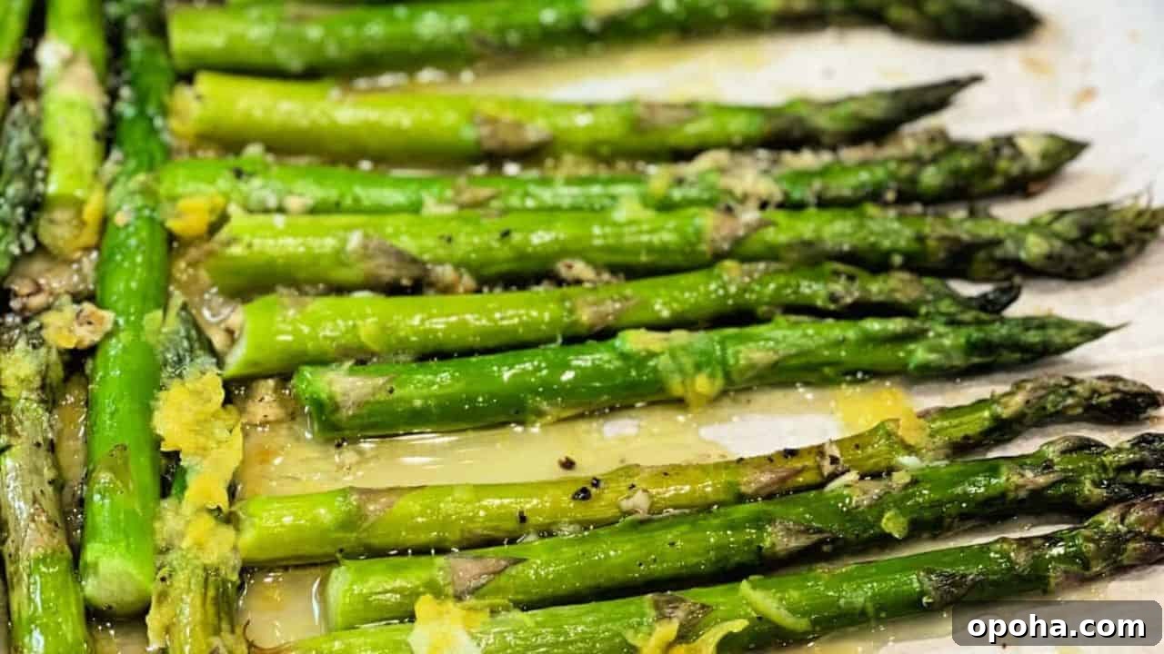 Lemon Garlic Asparagus