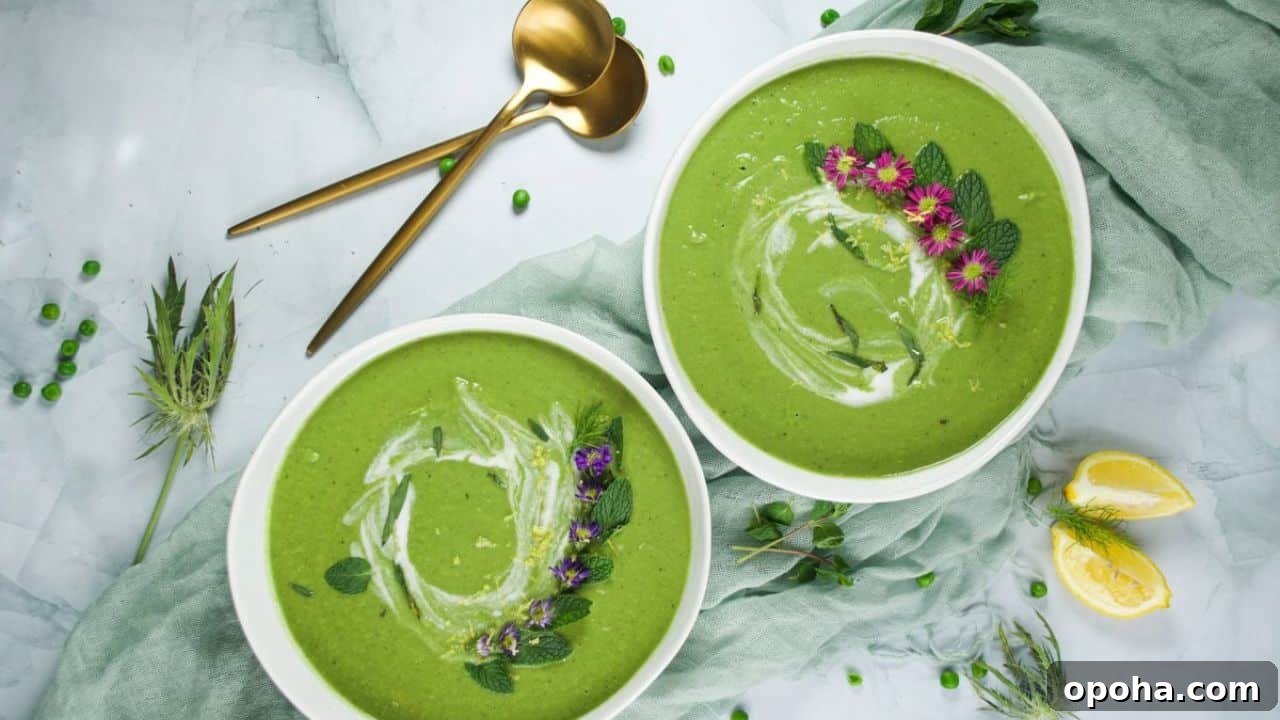 Sweet Pea, Fennel And Asparagus Soup