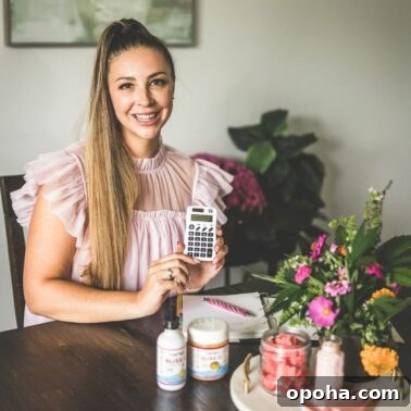 How to Decarb Kief and Make Potent Edibles 11 A picture of Emily Kyle with a calculator.