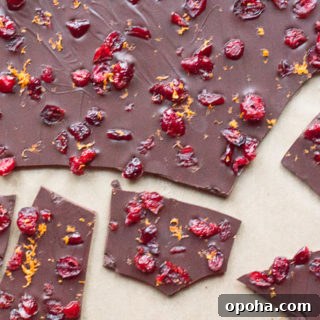 Cranberry Orange Dark Chocolate Bark Recipe for Holidays 8 Cranberry Orange Dark Chocolate Bark