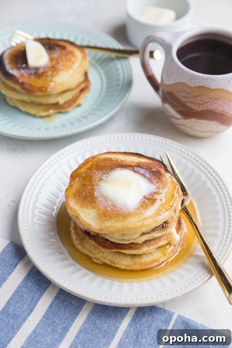 Moist Fluffy Keto Pancakes Made with Coconut Flour 5 Grain-Free Keto Coconut Flour Pancakes - delicious, fluffy, and low-carb pancakes