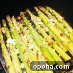Air Fryer Lemon Feta Asparagus