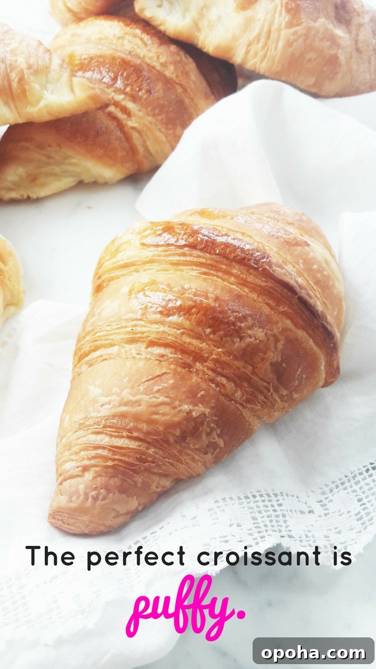 The perfect croissant is PUFFY.