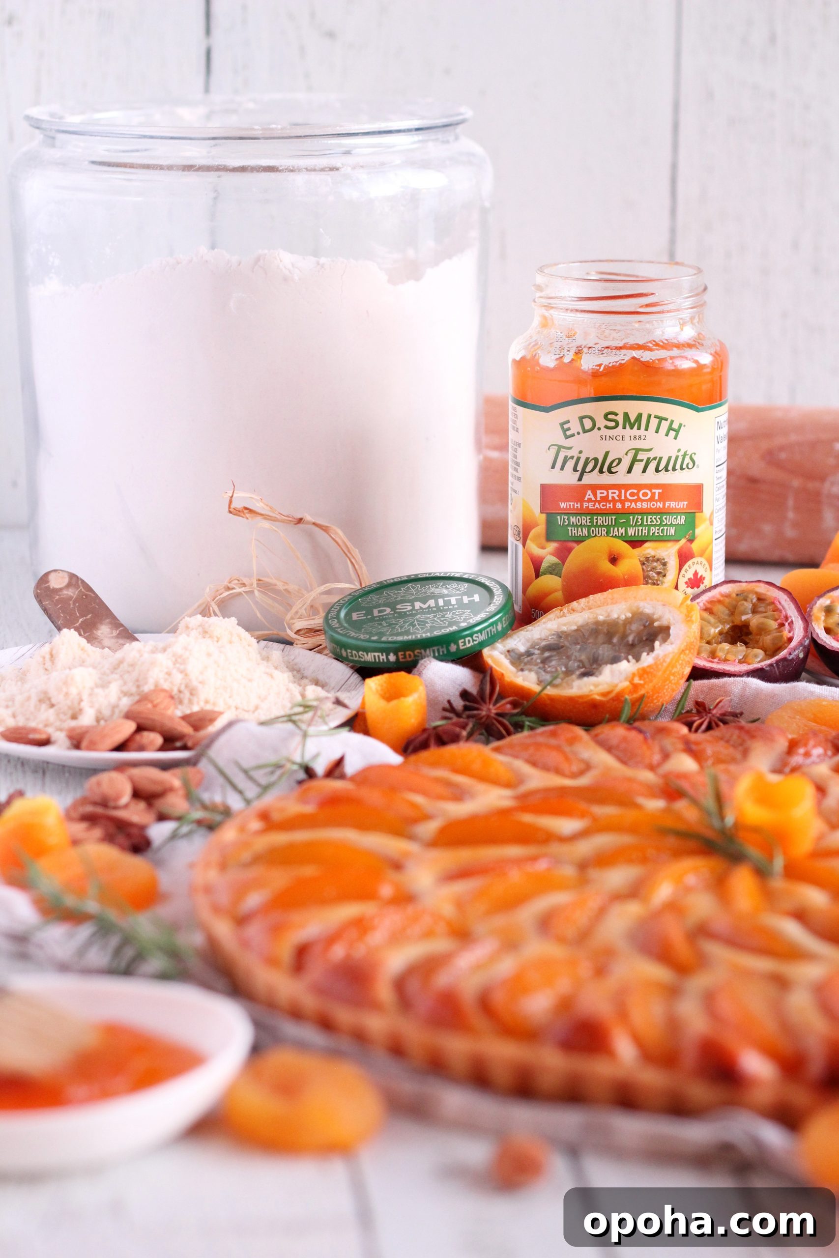 Apricot Almond Tart with Frangipane Filling 12 ed smith apricot jam