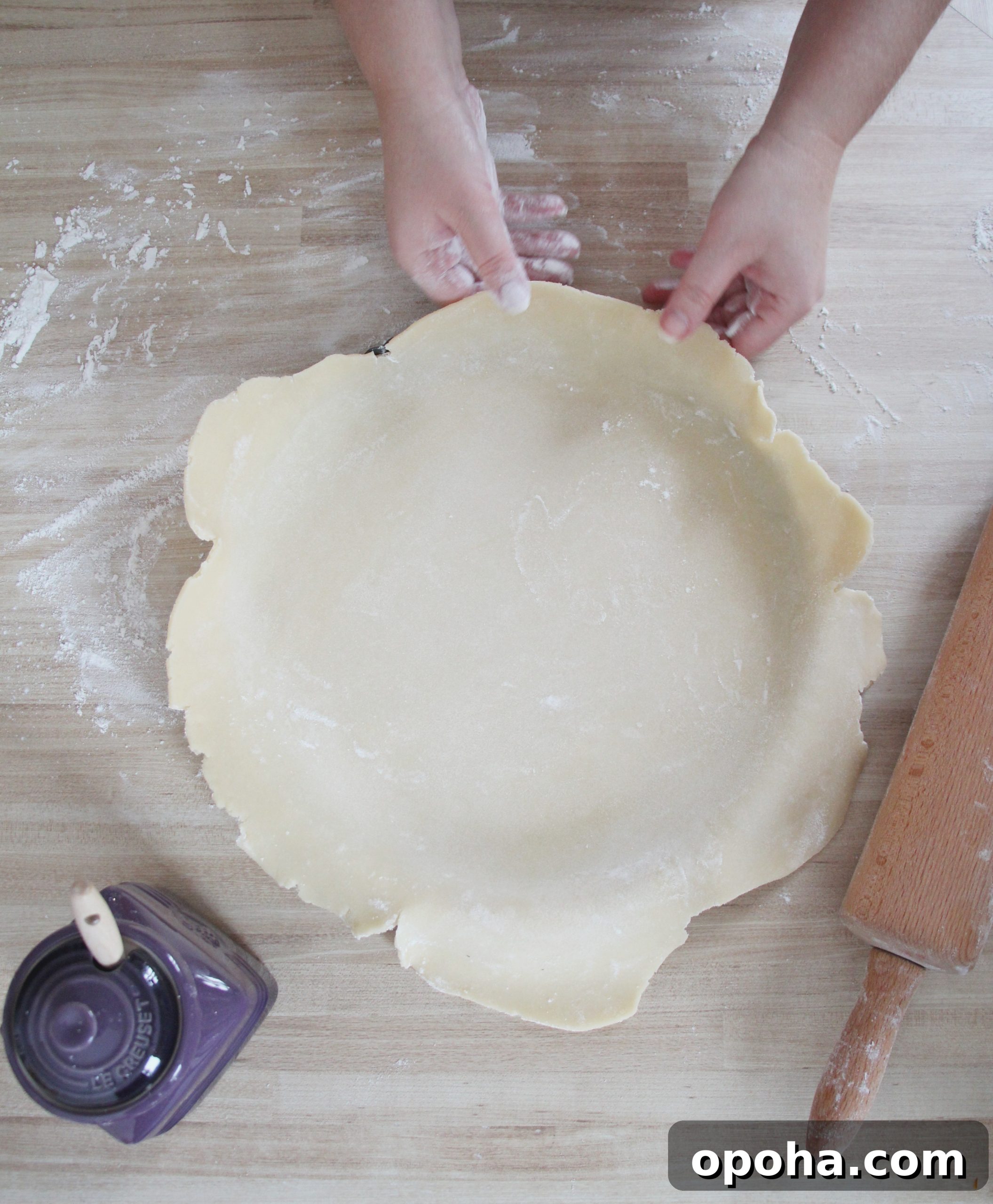 Apricot Almond Tart with Frangipane Filling 4 shortcrust pastry in making