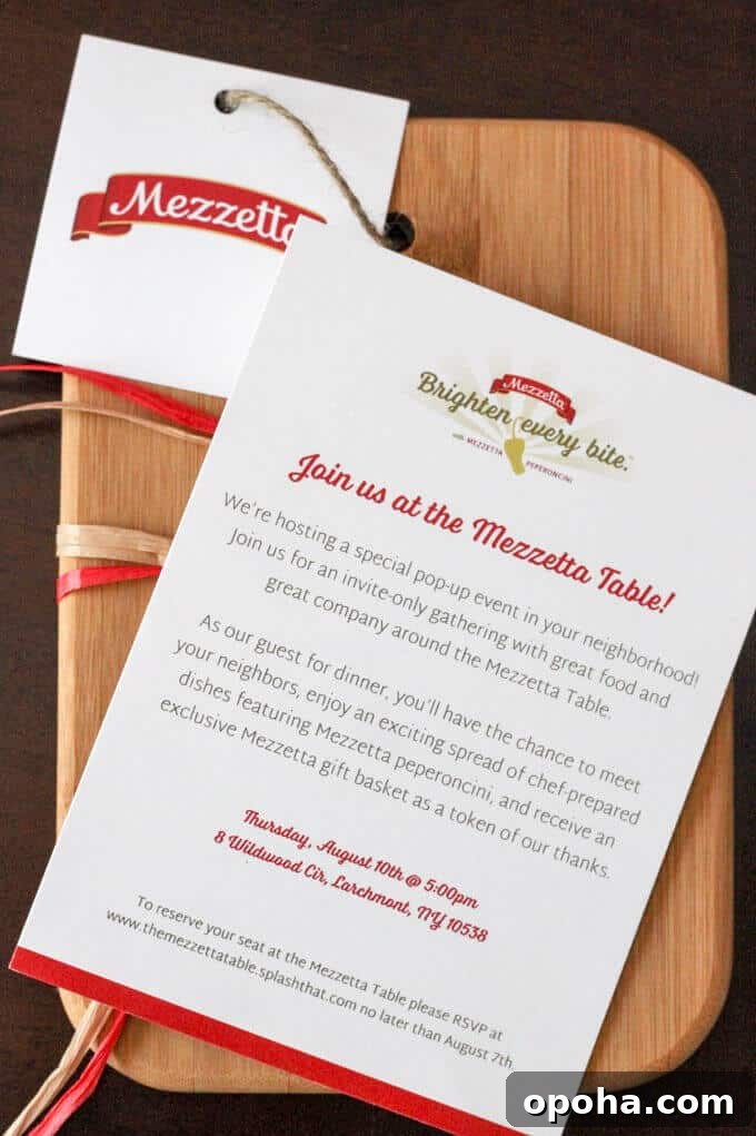 At the Mezzetta Table