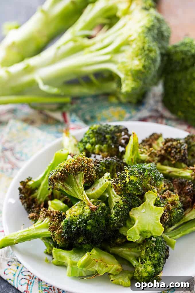 Crispy Air Fryer Roasted Broccoli Recipe 3 Air Fryer Roasted Broccoli
