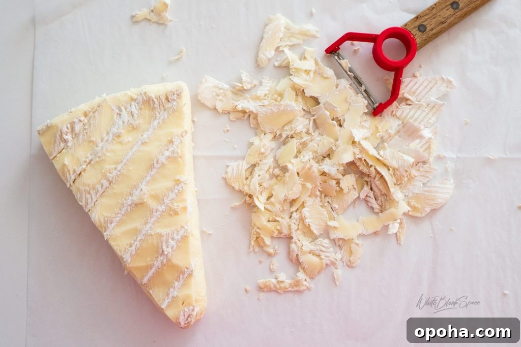 Removing rind from Brie