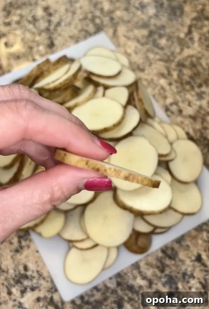 Potato slices
