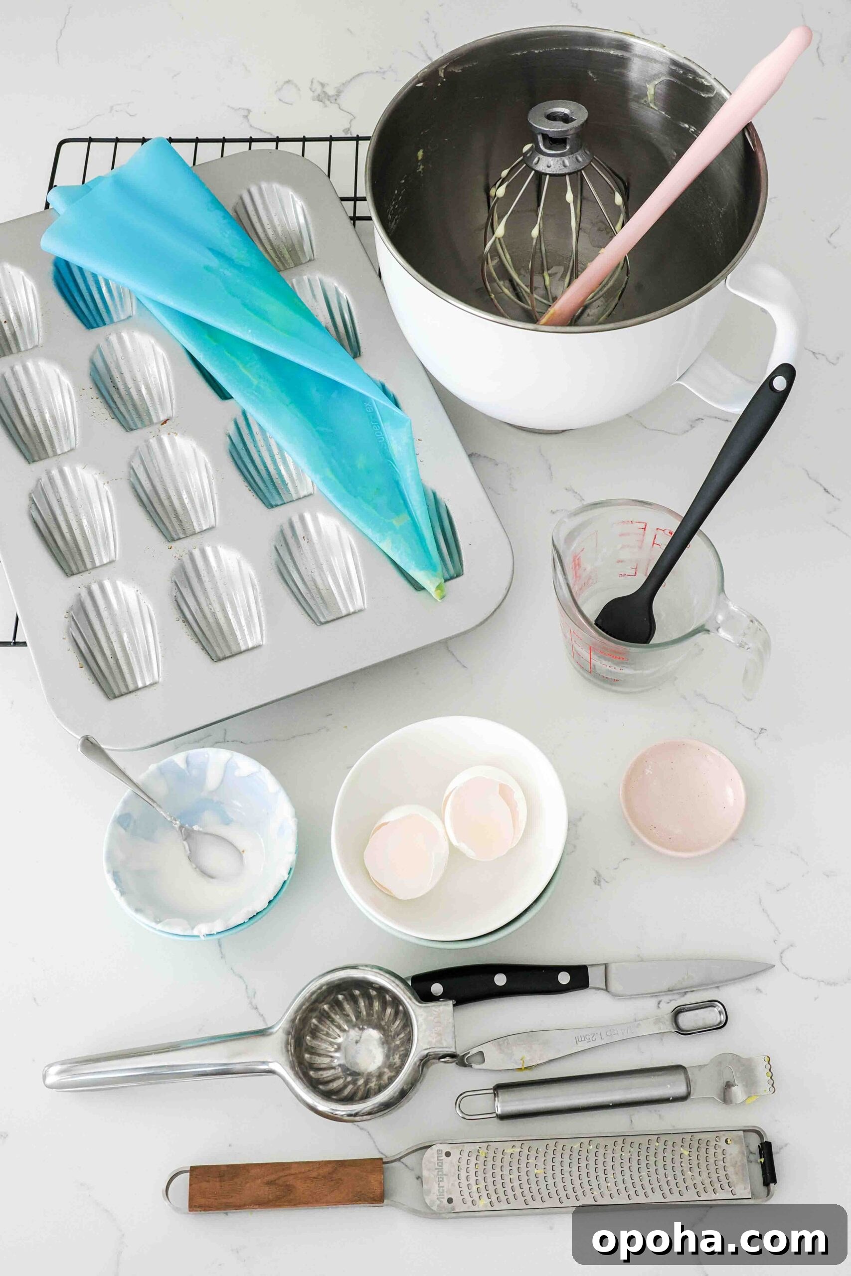 Zesty Lemon Madeleines: Classic French Tea Cakes Recipe 18 Dishes used to make lemon madeleines.