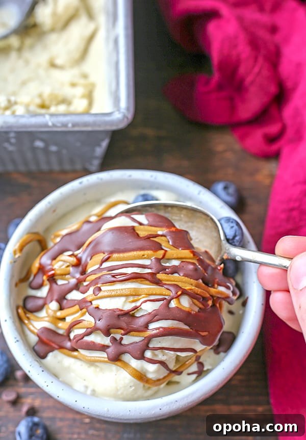 This Paleo Vanilla Bean Ice Cream is creamy, sweet, and so perfect for summer! Only 5 ingredients and ready to be topped with your favorite toppings. Gluten free, dairy free, and naturally sweetened.