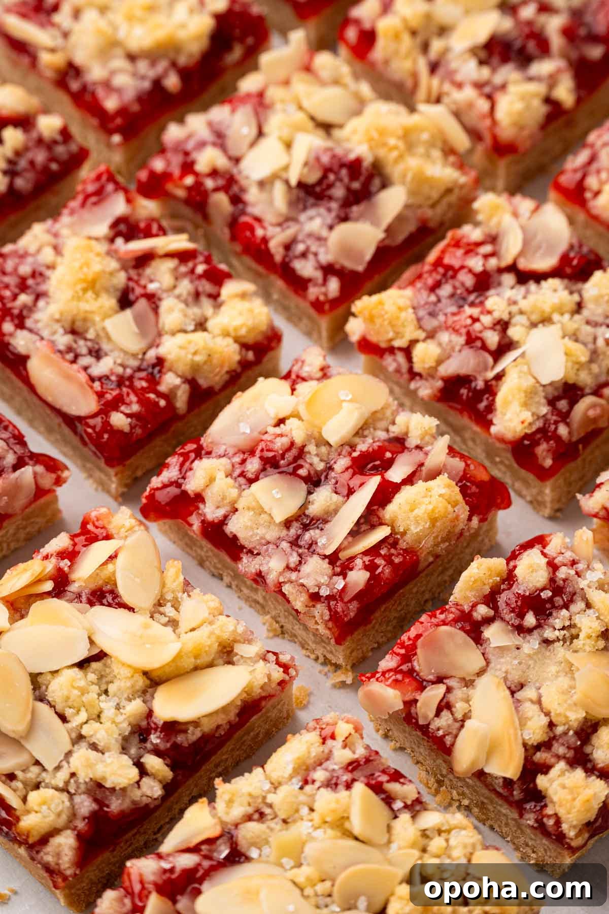 Cherry Pie Bars Recipe: Easy Homemade Cherry Dessert Bars 17 Cut cherry pie bars.