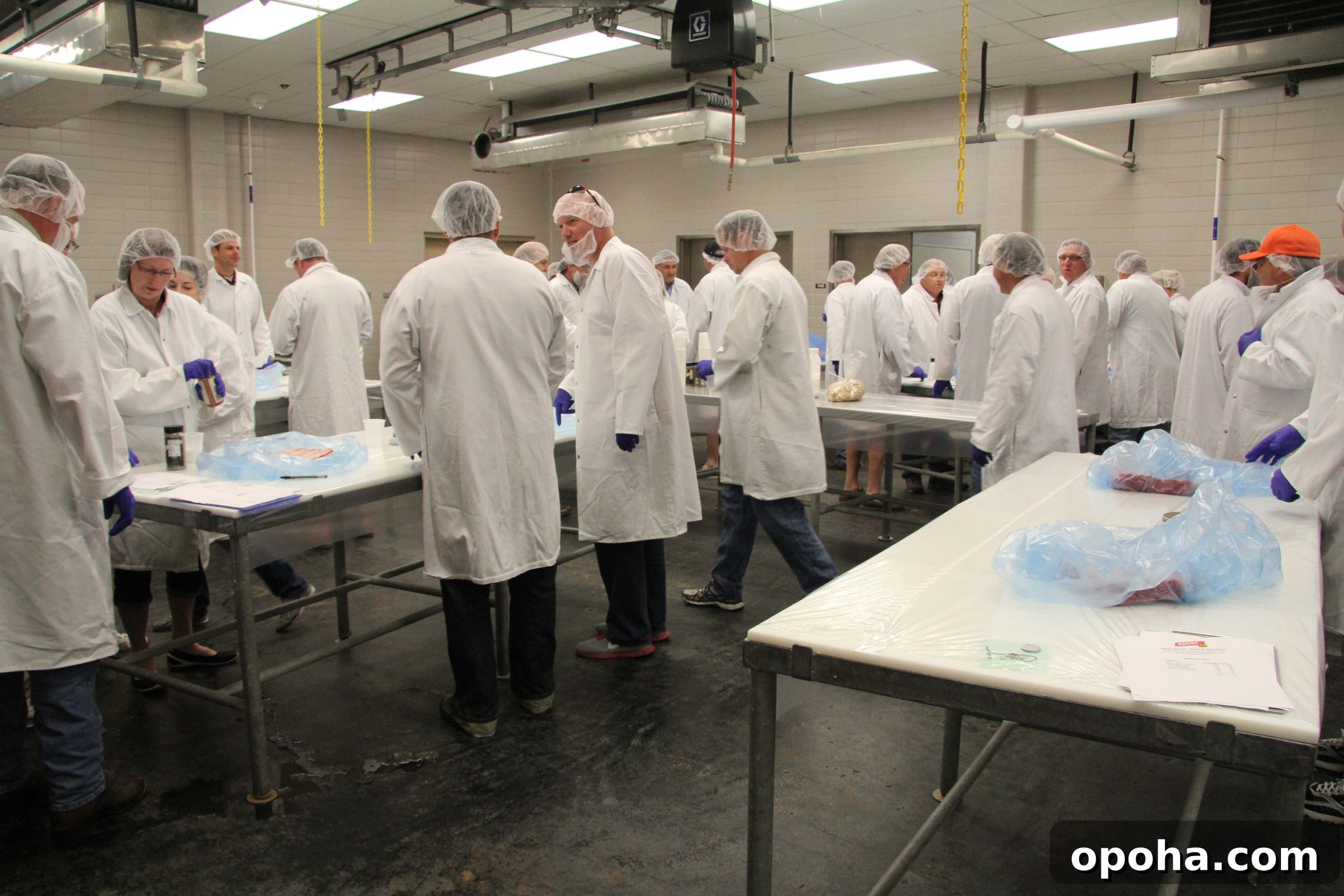 Students assemble to create their own custom spice rubs