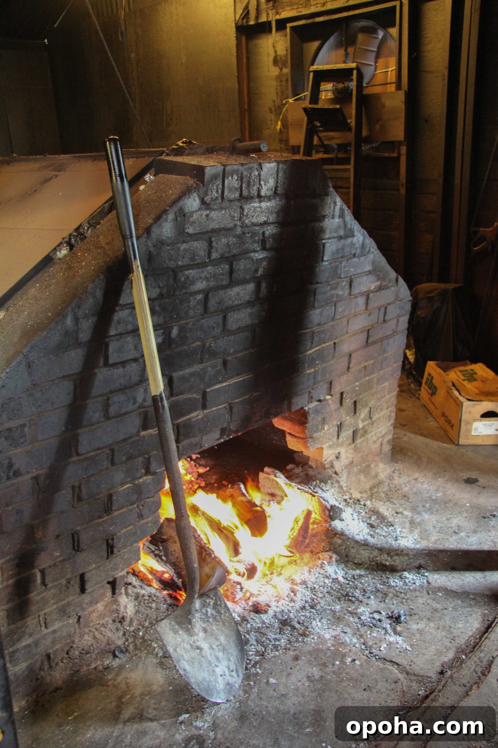 Old brick indoor pits at Martin's Place 