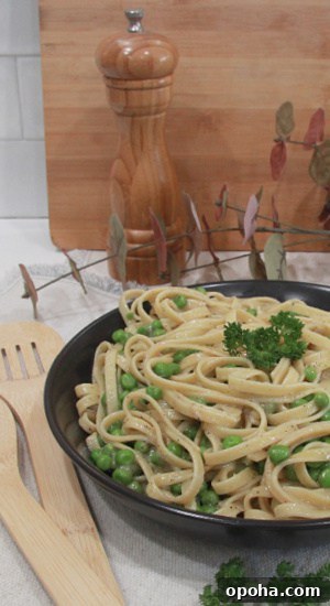 Pasta, Peas, and Parmesan Cheese