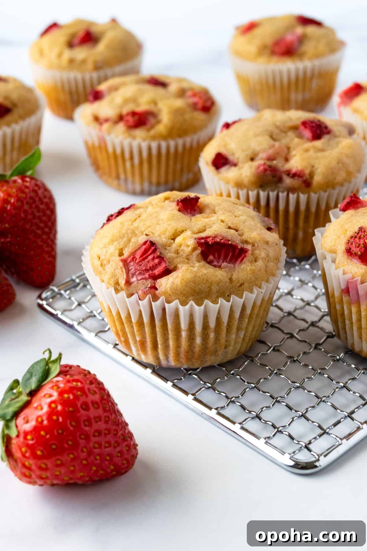 Strawberry Lemon Muffins.