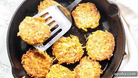 Simple and quick hash browns similar to rösti.