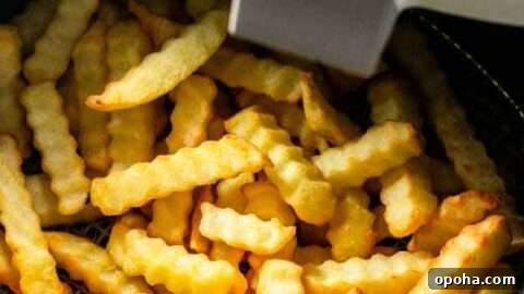 Air Fryer crinkle fries: crisp and golden in 15 minutes.