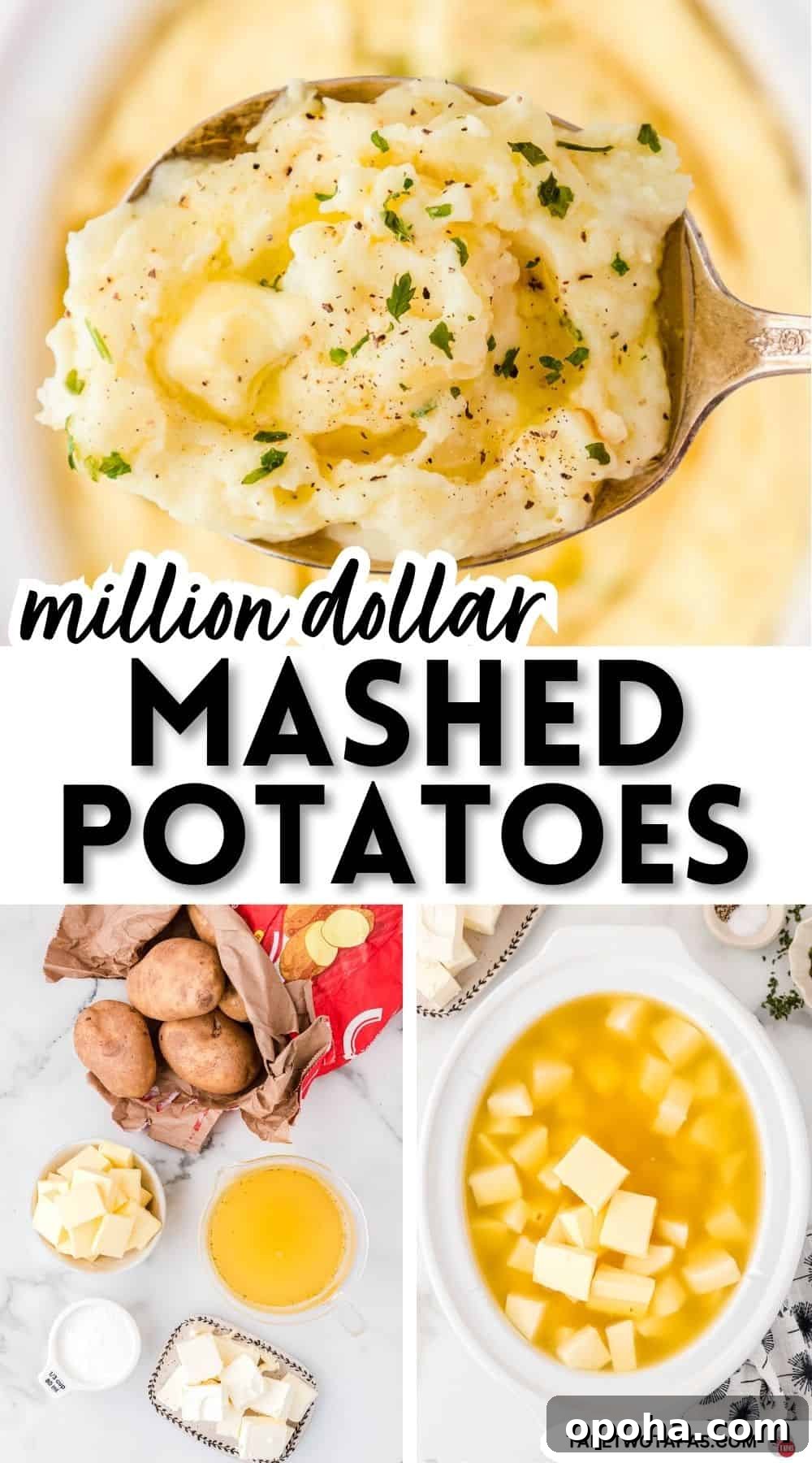 Decadent Million Dollar Mashed Potatoes Recipe 12 Pinterest pin image for million dollar mashed potatoes recipe