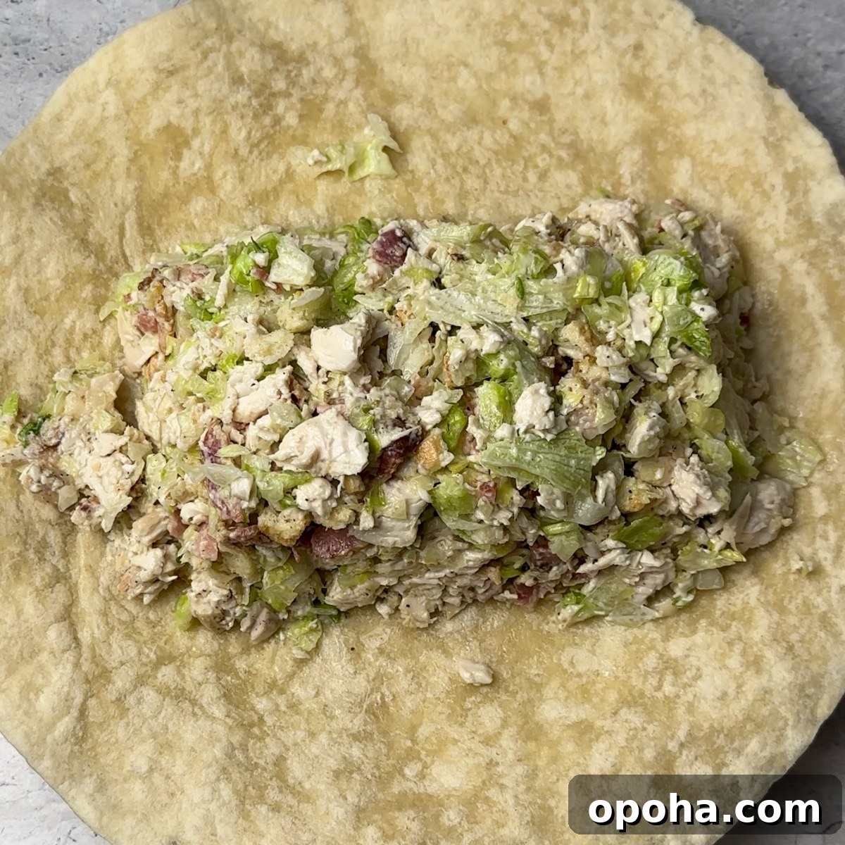 Crispy Chicken Caesar Salad Wrap Recipe 6 Place in a tortilla & wrap!