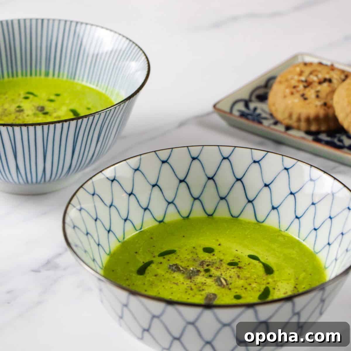 Velvety Spinach and Cannellini Bean Soup – rich, creamy and intensely satisfying.