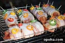 Juicy Bacon-Wrapped Chicken Breast Recipe for Dinner 15 chicken breasts in smoker at 1 inch apart from each other