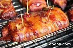 Juicy Bacon-Wrapped Chicken Breast Recipe for Dinner 16 Bacon wrapped chicken breasts in smoker