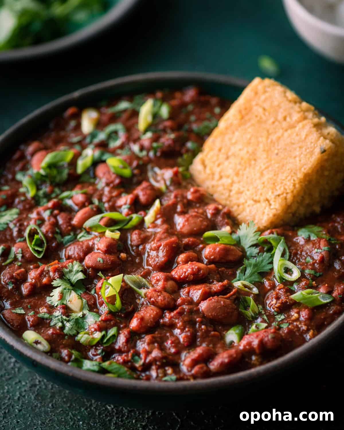vegan chili with cornbread