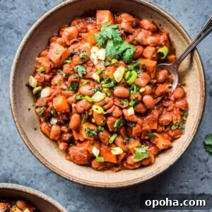 Smoky Sweet Potato and Pinto Bean Chili