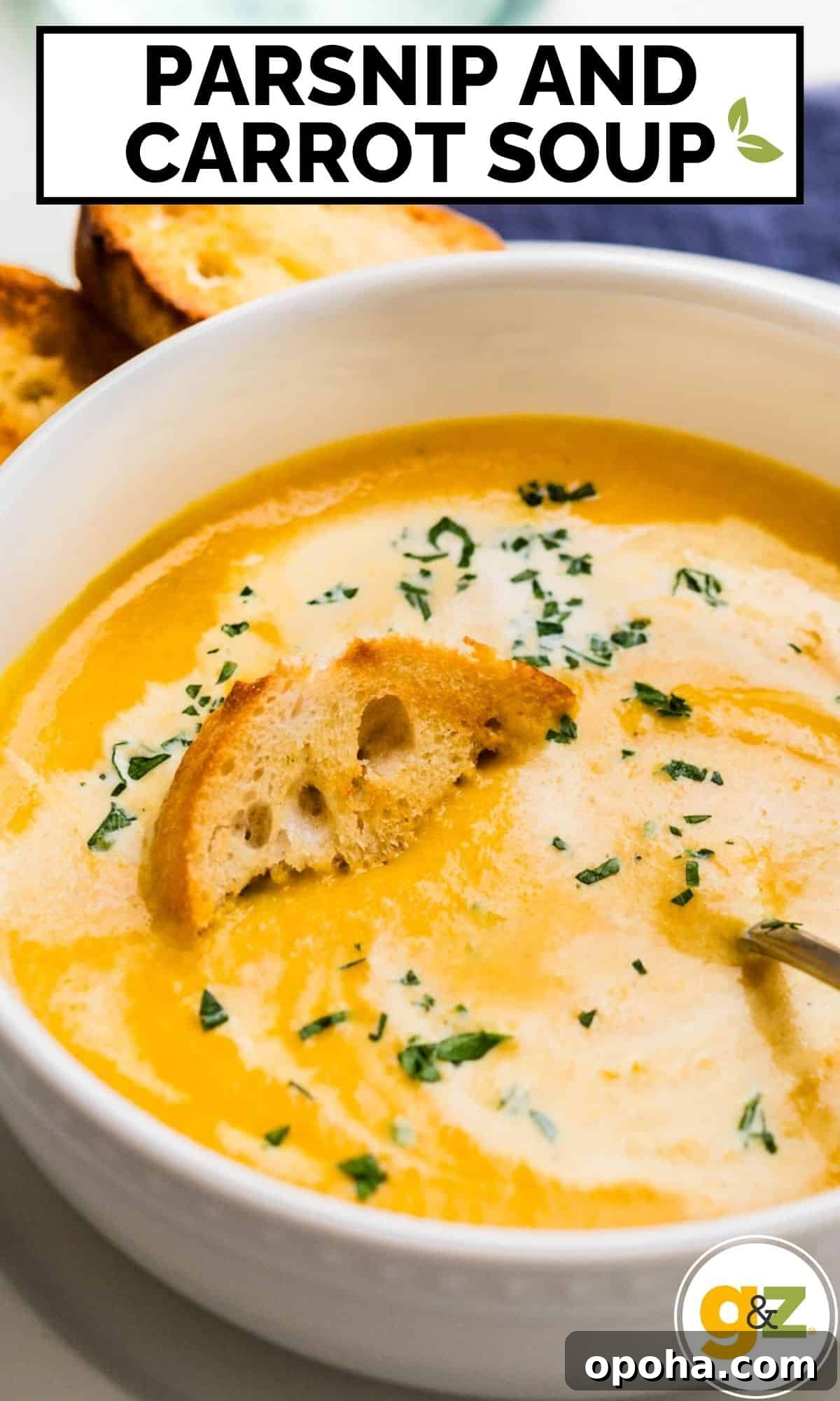 Ginger Curry Parsnip and Carrot Soup Recipe 8 A Pinterest Pin