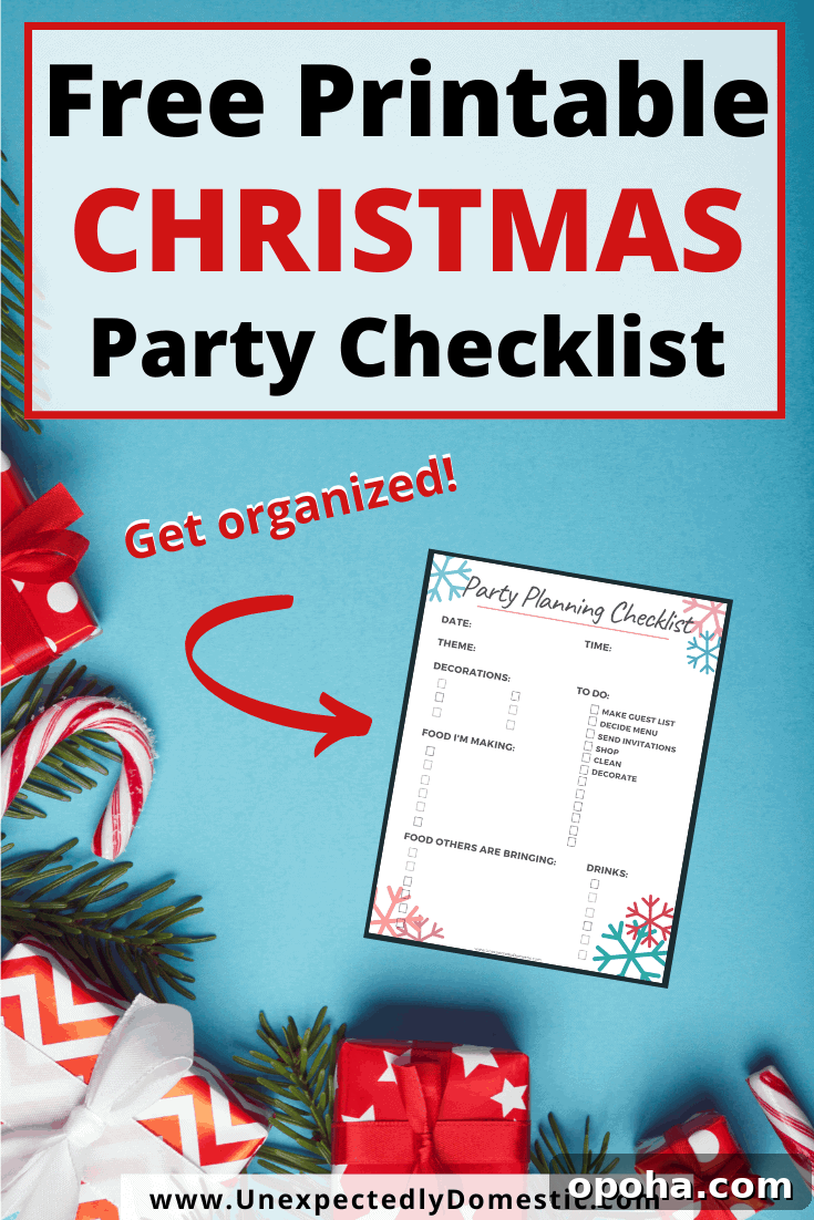 Printable Party Planning Checklist Template for Stress-Free Events 2 Free printable party planning checklist! Super helpful party planning worksheet template to easily plan all the details of your holiday party!