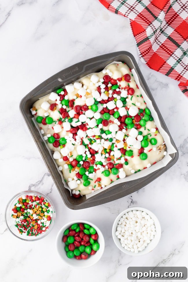 Christmas fudge step 3