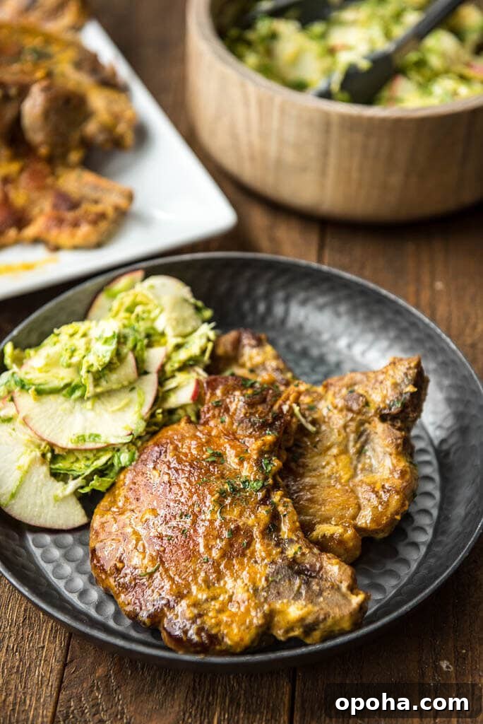 Slow Cooker Honey Mustard Pork Chops