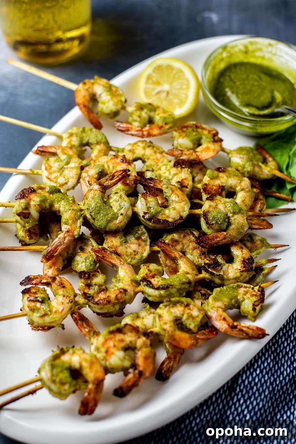 Pesto Grilled Shrimp Skewers Recipe for Summer BBQ 3 Grilled Pesto Shrimp Skewers Recipe