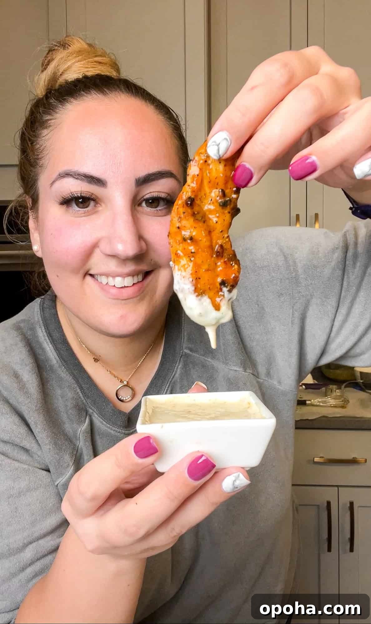 Crispy Air-Fried Lemon Pepper Ranch Chicken Tenders 3 air fried chicken tenders