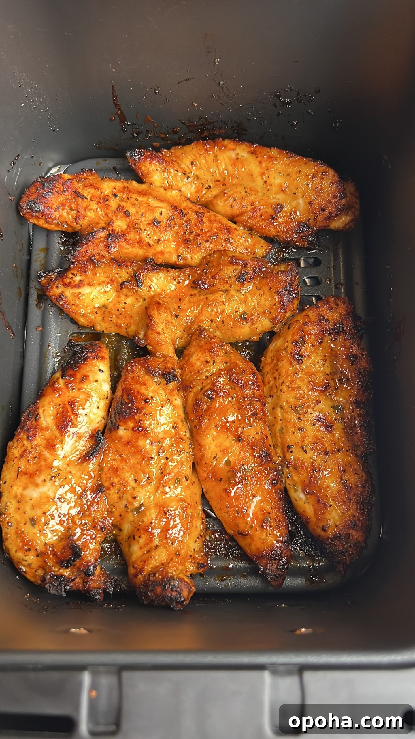 Crispy Air-Fried Lemon Pepper Ranch Chicken Tenders 8 air fried chicken tenders