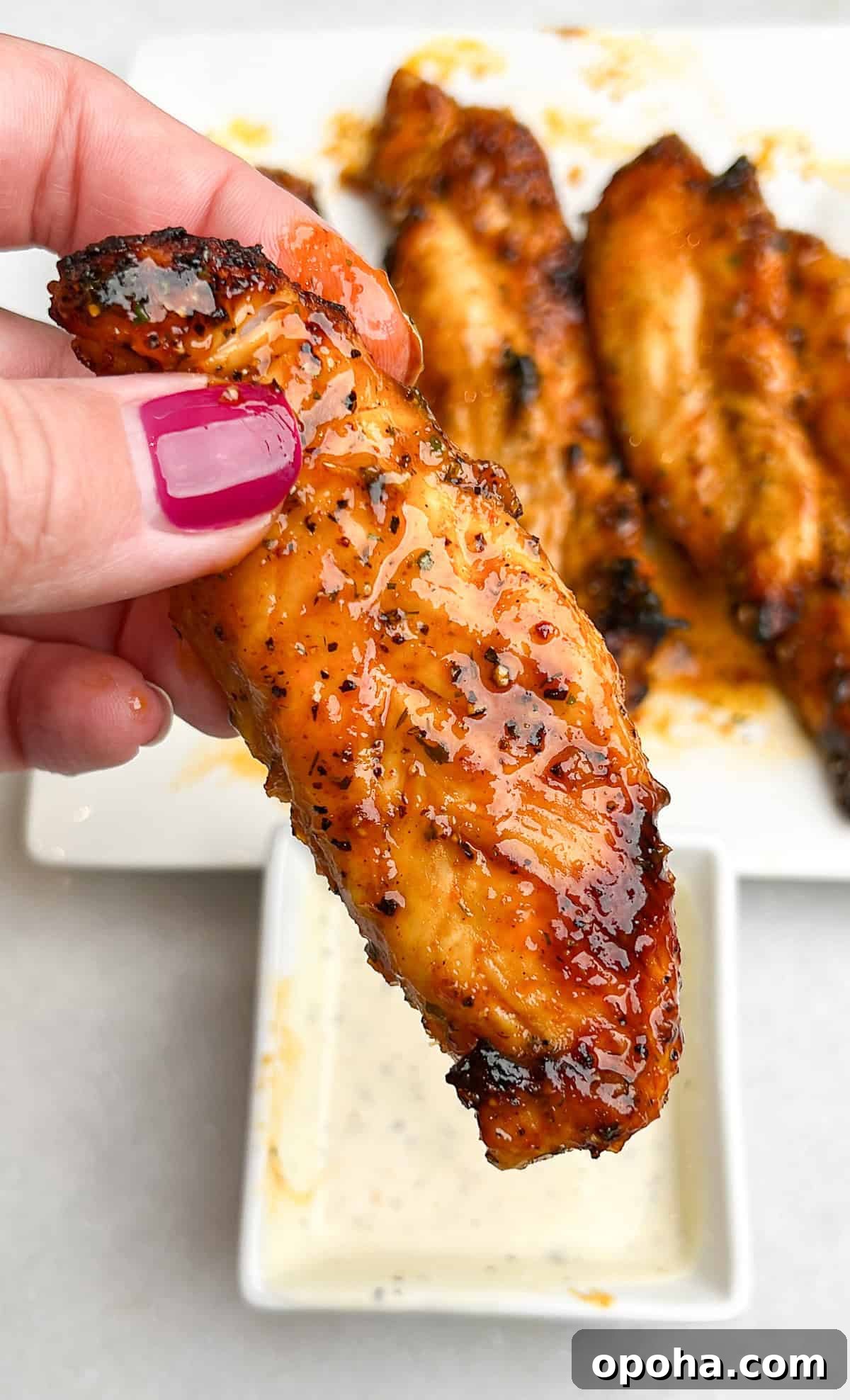 Crispy Air-Fried Lemon Pepper Ranch Chicken Tenders 9 tender prep