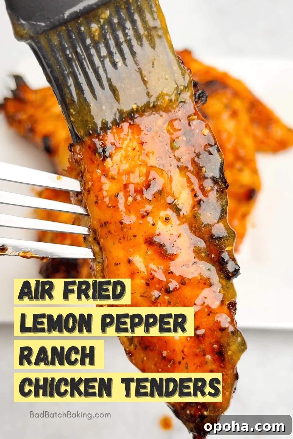 Crispy Air-Fried Lemon Pepper Ranch Chicken Tenders 10 oven or grill