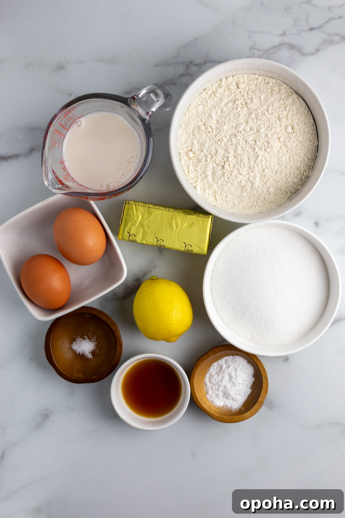 Ingredients for Lemon Cupcakes