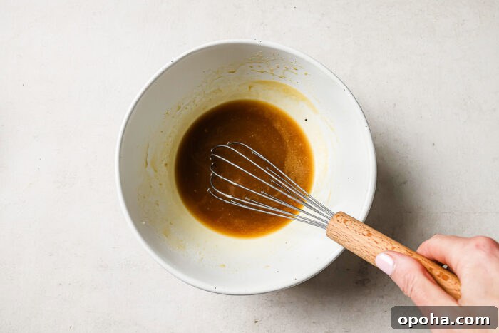 pecan pie misture topping in a white bowl